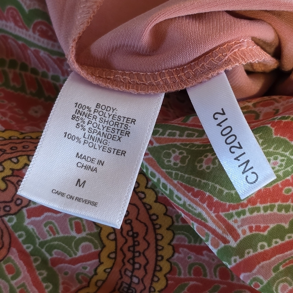 New York & Company Paisley Halter Maxi Dress Pink Boho Summer Size Medium - Picture 11 of 11